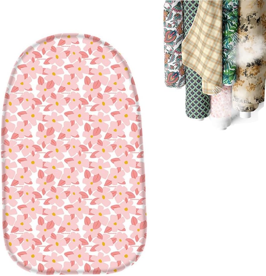 Mini Iron Board Cover and Pad 15x24in Small Size Ironing Board Cover Washable Home Ironing Board Padded Cover Replacement(Color 2)