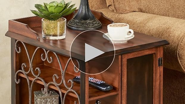 Amazon.com: Touch of Class Ashburn Regal Walnut Accent End Table