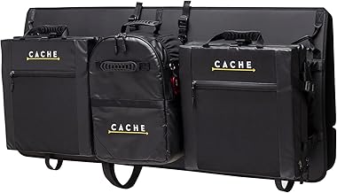 Cache Basecamp System 2.5, Includes Two Lounger Chairs, Jeffrey Cooler and one Basecamp 2.5 pad. Perfect for Bike Transport, Tailgating, Overland, and All Outdoor Adventures.
