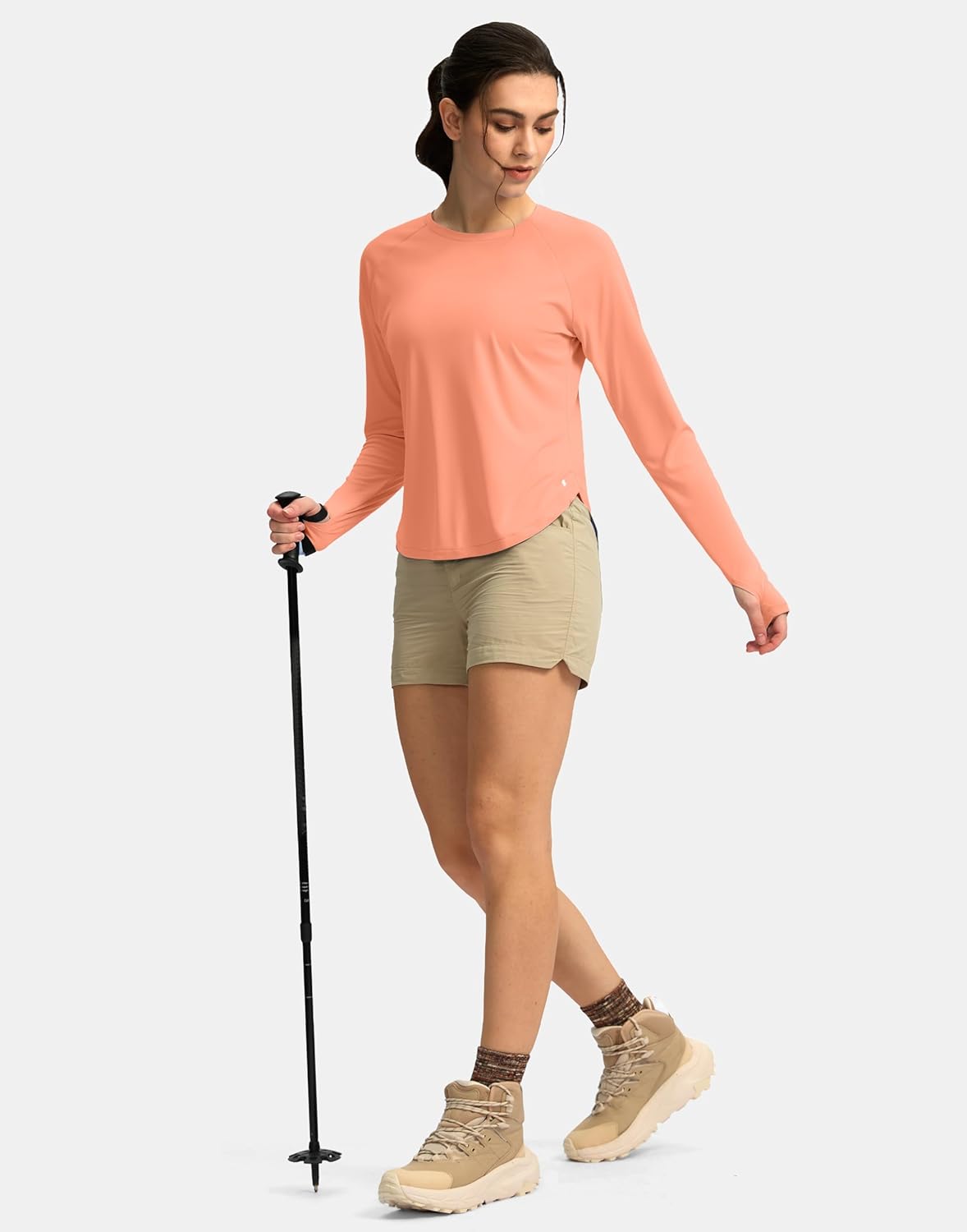 Soothfeel Women's UPF 50+ UV Protection Lightweight Quick Dry Long Sleeve Workout Shirt - Image 6