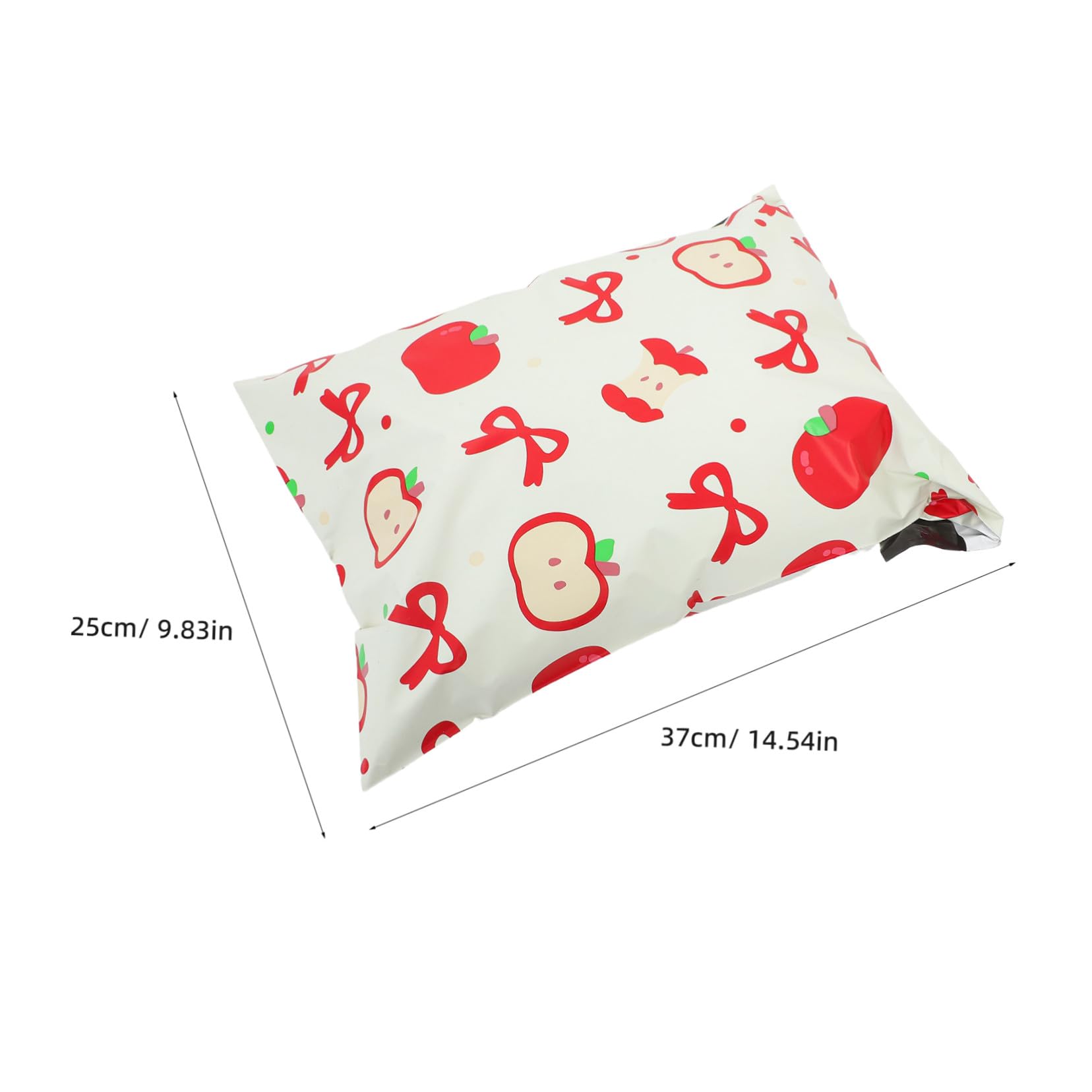 SOLUSTRE 100 Stück Versandtaschen Selbstklebend Weihnachts-design Verpackungstaschen mit Cartoon Apfelmotiv für Kleidungspakete und Geschenke