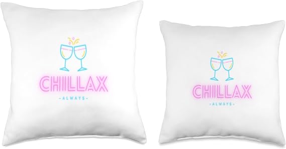 Chillax Always Throw Pillow, 16x16, Multicolor