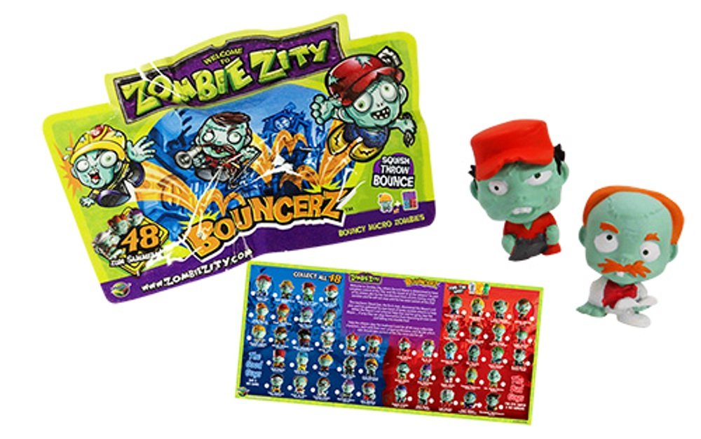 Zombie Zity Bouncerz, Bouncy Micro Zombies Blister Pack (2 Figures