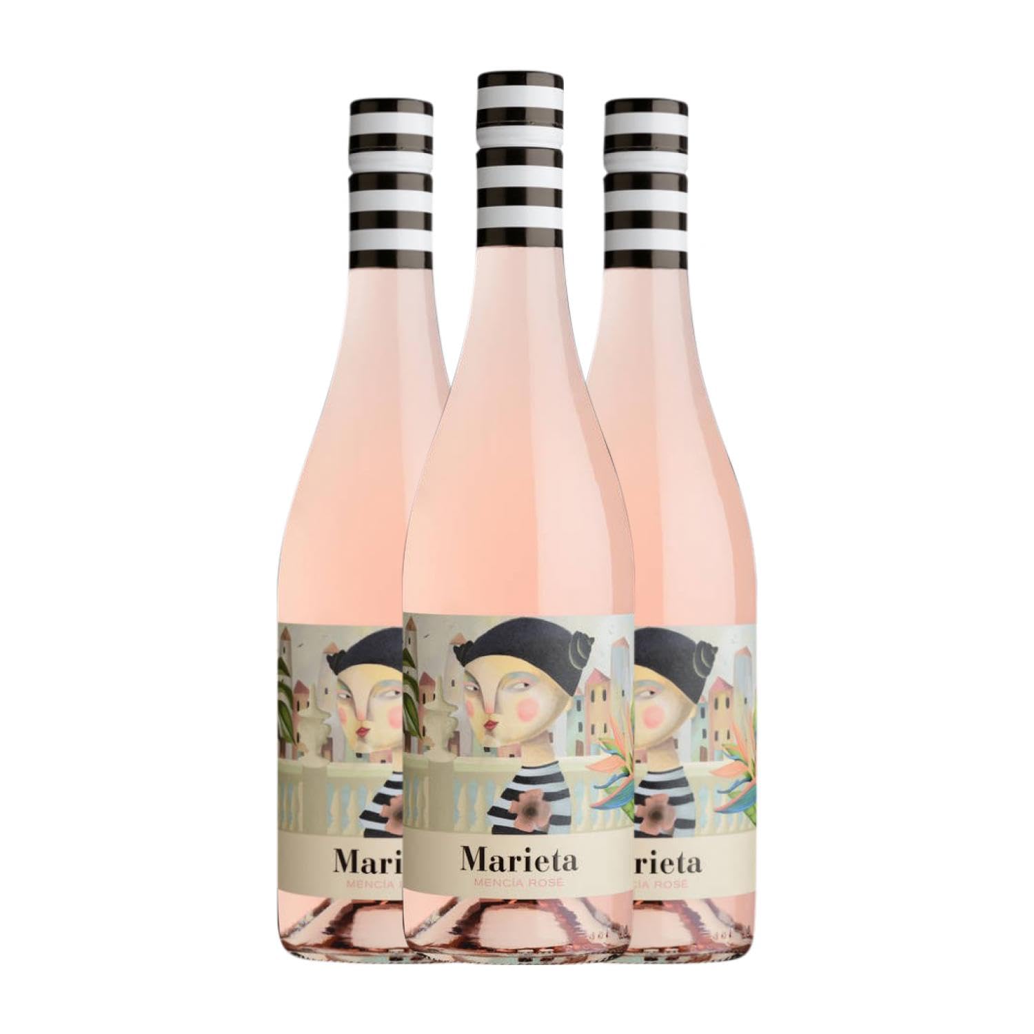 Martín Códax Marieta Mencía Vino de la Tierra de Castilla y León 75 cl Vino rosado (Caja de 3 Botellas de 75 cl)