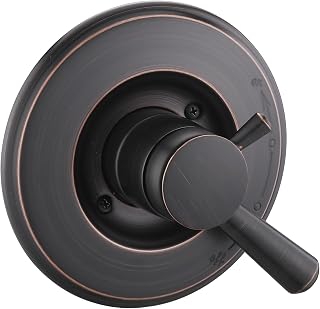 Shower Trim Kit Compatible with 17& 1700 Series, Shower Cover Plate with Handle, Oil Rubbed Bronze(Valve& Catridge Not Inclued)