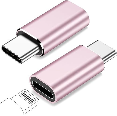 Miniatura 8 de Paquete de 4 adaptadores Lightning hembra a USB C macho, adaptador Lightn-ing a USB C, carga rápida PD de 27 W para iPhone 1515 Pro15 Pro Max15