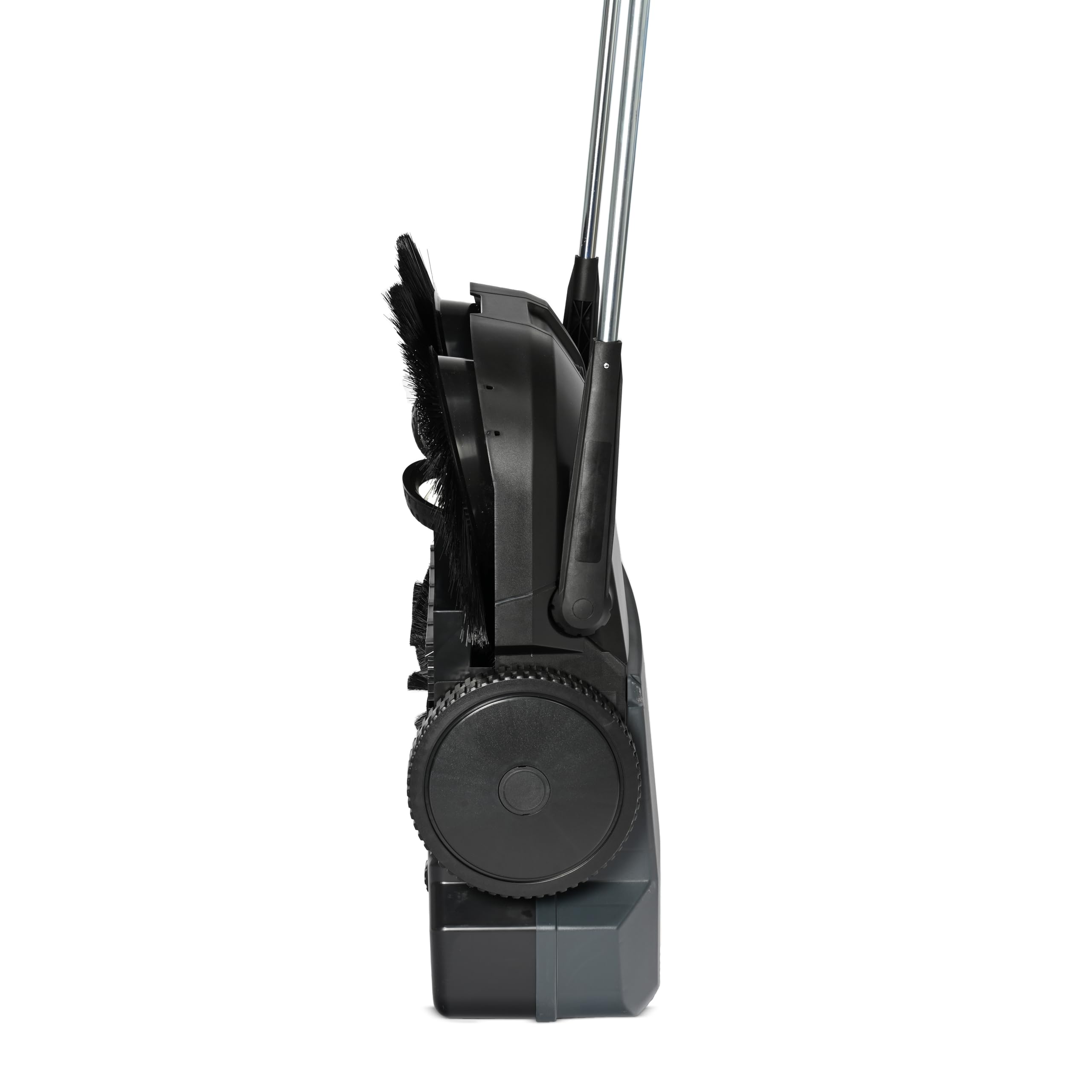 Steinbock Kehrmaschine Turbo manuell | 2-fache Schmutzaufnahme | 75 cm Kehrbreite | 2.900 m²/h Kehrleistung | 50 l Behälter | Anthrazitgrau | nasse/trockene Oberflächen | Handkehrmaschine