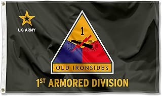 US Army 1st Armored Division Banner Grommet 3x5 Flag