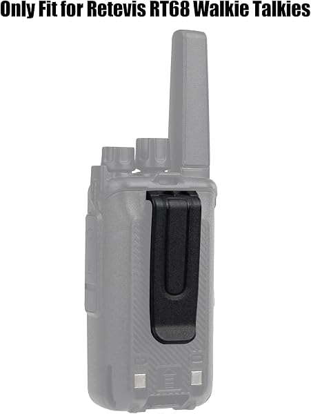 Retevis RT68 - Clip per cintura Walkie Talkie, clip da cintura solo per radio bidirezionali Retevis RT68 (confezione da 4) - 2