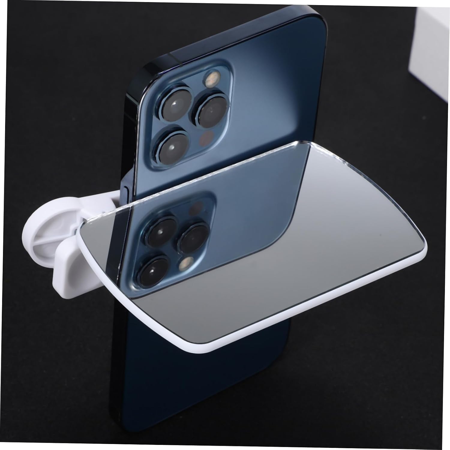 2pcs Vlog Mirror Phone Clip Kit Adjustable Phone Camera Reflection Mirror for Enhanced Photography Versatile Use Live Streaming Video Recording Includes Storage Bag Cleaning Cloth