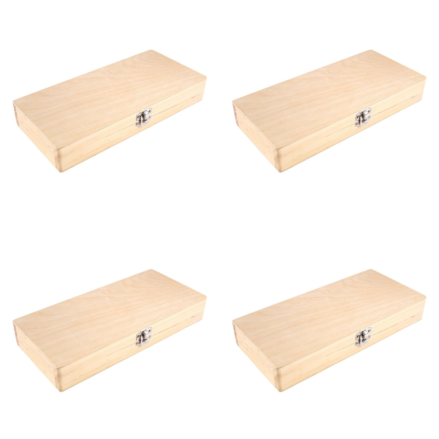 Hndhbfgrt 4X Wooden Slide Storage Box, Holds 50 Slides, Microscope Slide Box