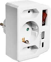 Thief USB C Sockets – Power Strips 3 Vertical Outlets (with Switch)