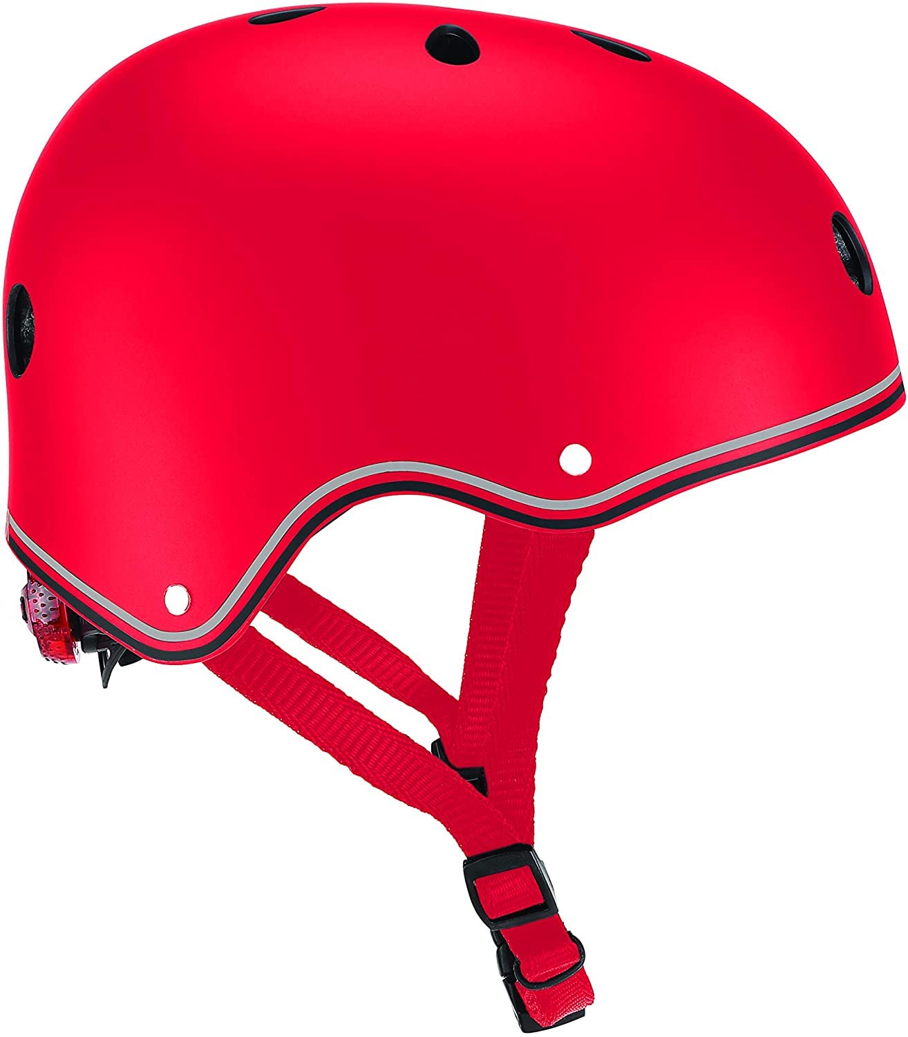 Globber Casco Junior Primo-Red Bambino Ragazze Unisex, Rosso, Taglia XS-S