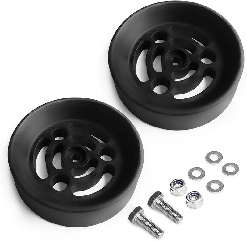 Suporte para mola pneumática FLOVENTIS KU09140BK para bolsa de ar com diâmetro de 15,24 cm – 2 unidades