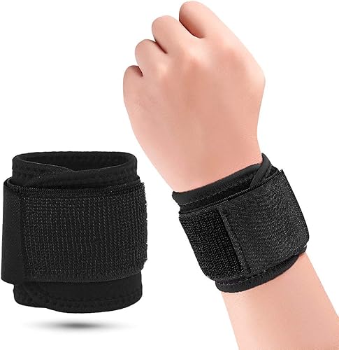 Miniatura 10 de Muñequera de compresión, correa de muñeca de soporte para hombres y mujeres, jóvenes y ancianos, niños y niñas, talla única, ajustable, pulsera