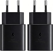 2-Pack USB C Charger 25W for Samsung Galaxy S25 S24 S23 S22 S21 S20 Plus/Ultra S10/Z Fold 5/6, Z Flip 5/6 Note20/10 A55 A54 A33 A15 /iPad/iPhone Quick Charger, Type C Adapter Charge Head