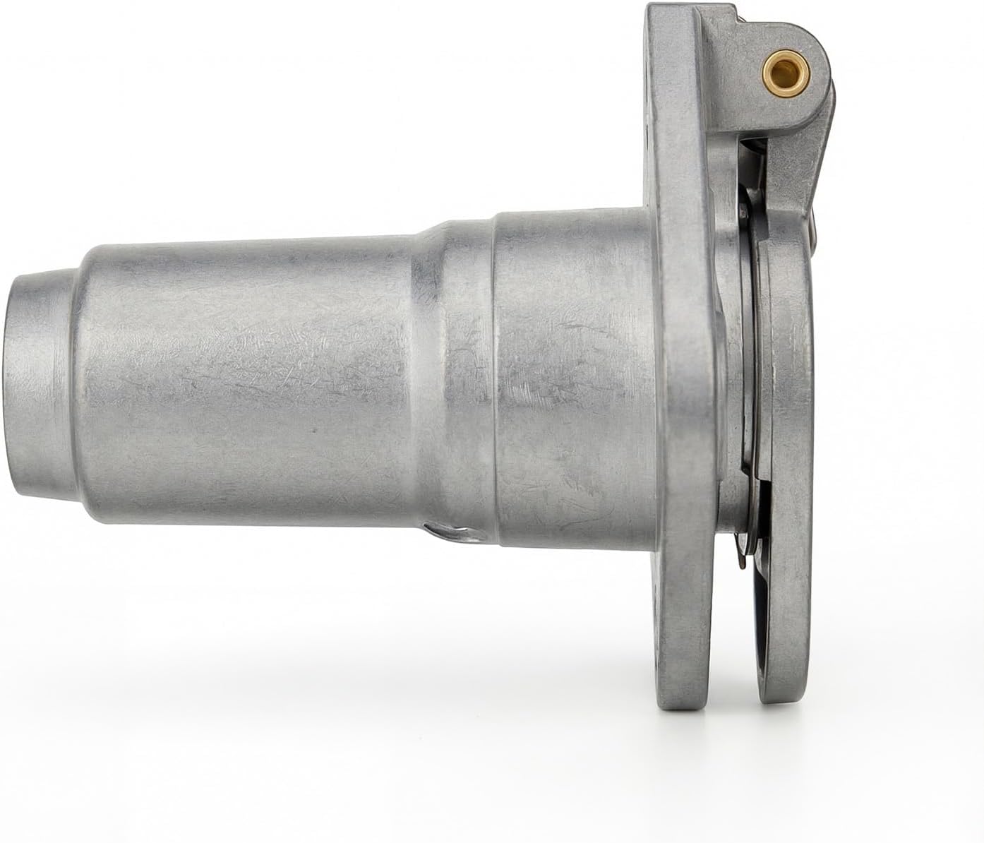 4-Pin Round Trailer Connector Socket – Heavy-Duty Die-Cast Metal 4-Way Trailer Female Connector, Trailer Light Connector – Universal Towing Replacement