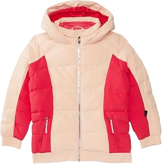 Zadie - Chaqueta de plumón sintético para niños y niñas (bebés/niños pequeños), color durazno, 7 años, Rubor melocotón, 7 años