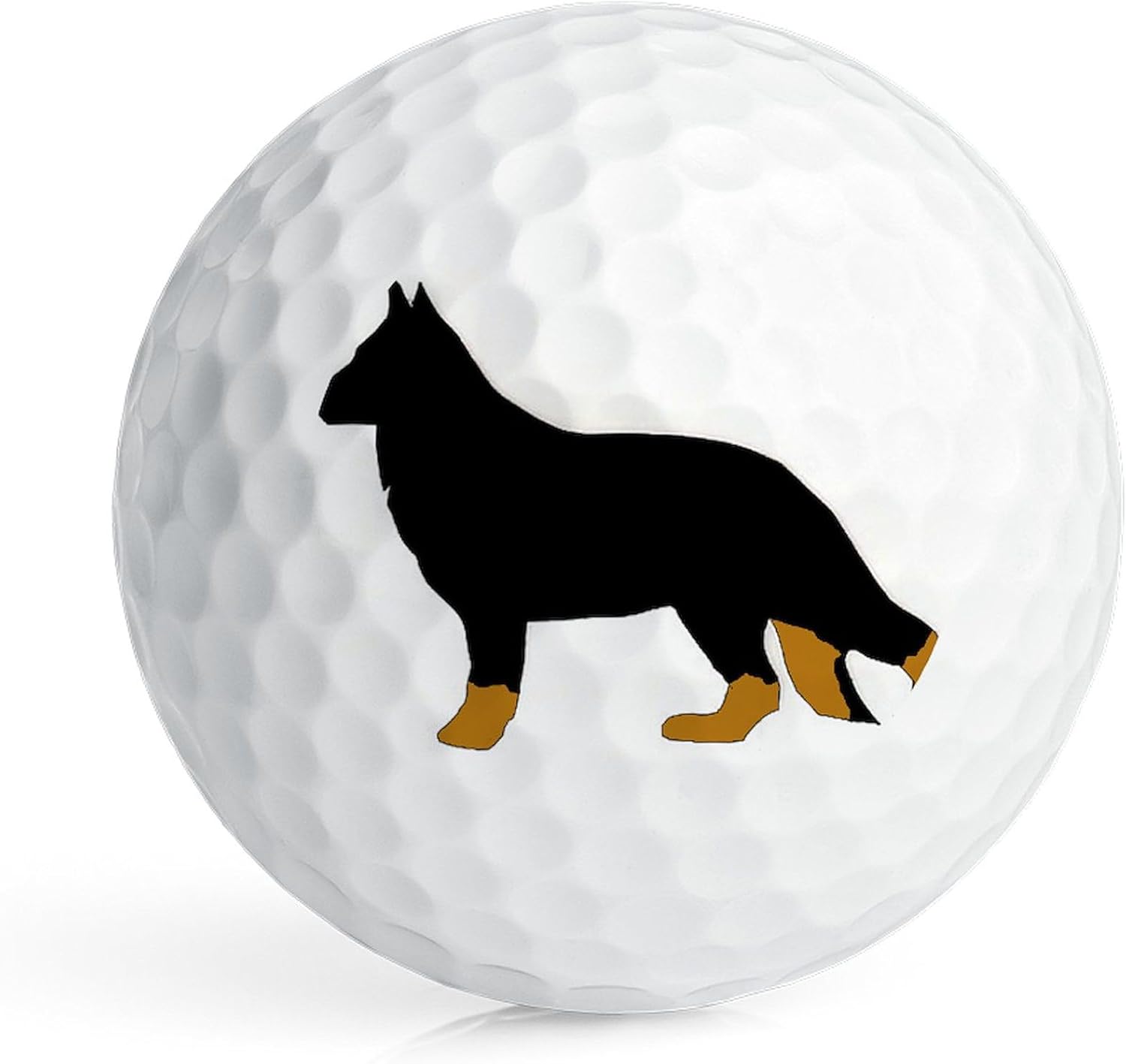 CafePress German Shepherd Bi Color Silhouette Golf Balls (Pk Novelty Golf Balls (Pk of 12)