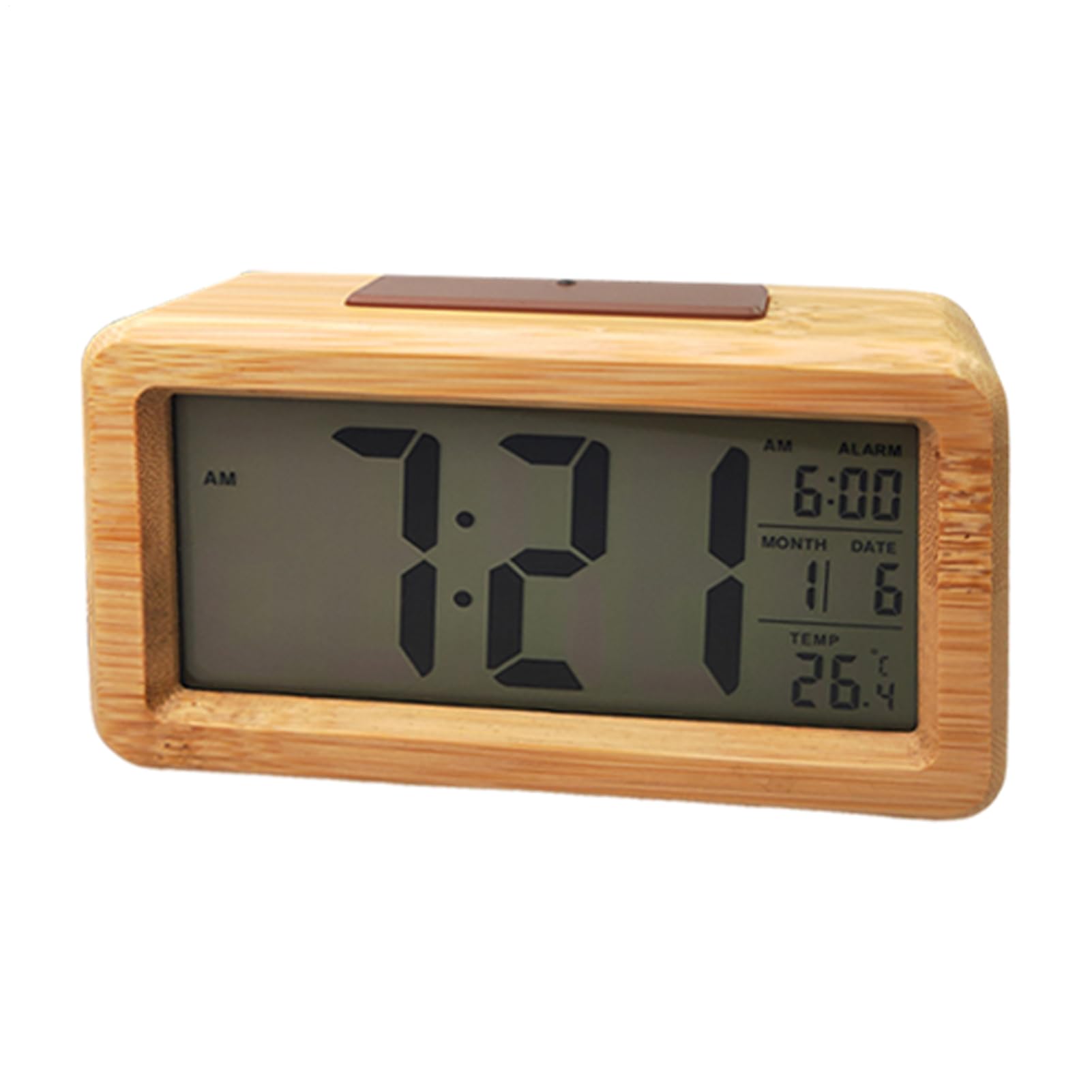 Reloj despertador estético con función snooze cronómetro de mesa de noche y uso en ofic