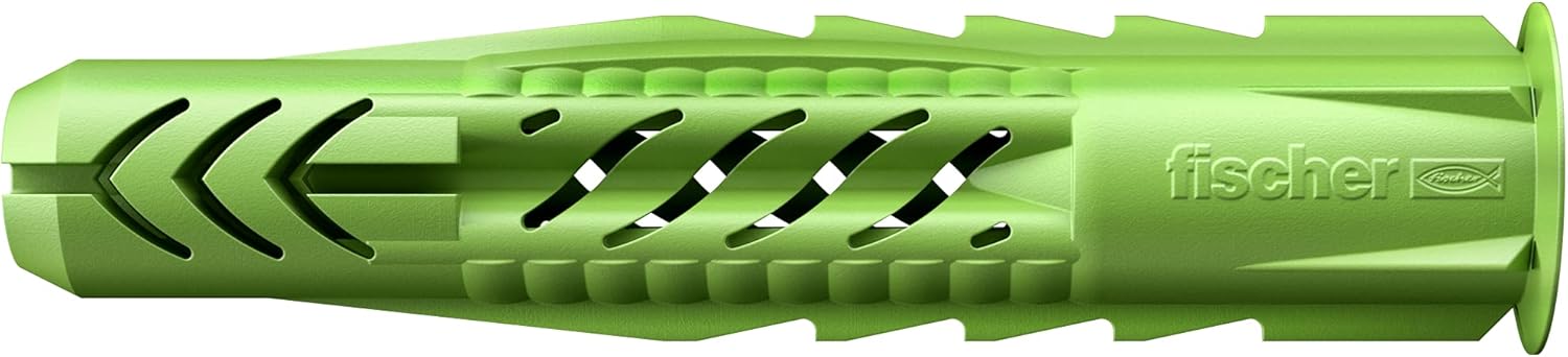 fischer 524855 UX Green Universal Plug, 6 x 50