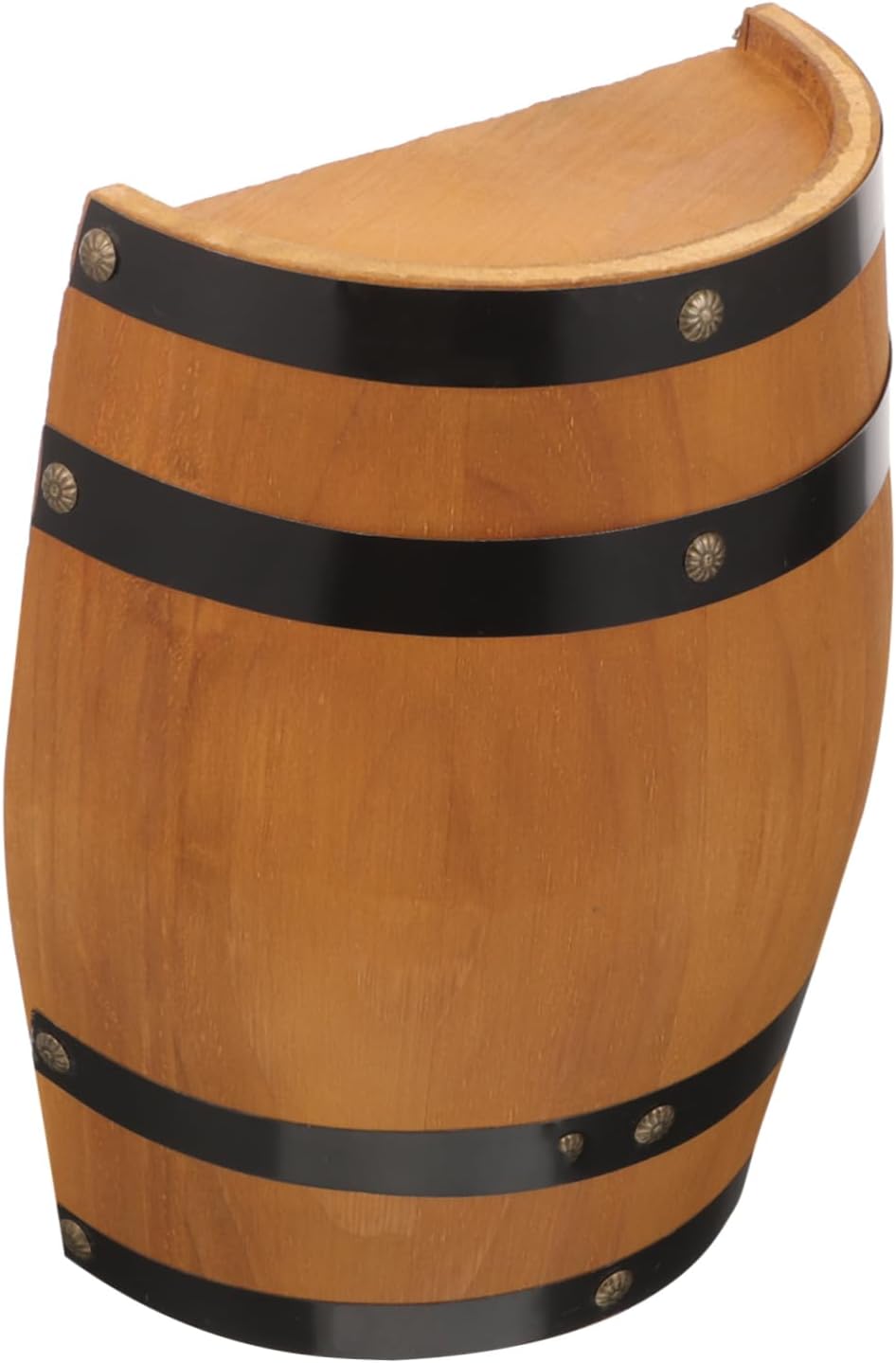 GRIRIW Antique Wooden Barrel Ornament Small Decorative Beer Barrel Craft Beer Wall Decor