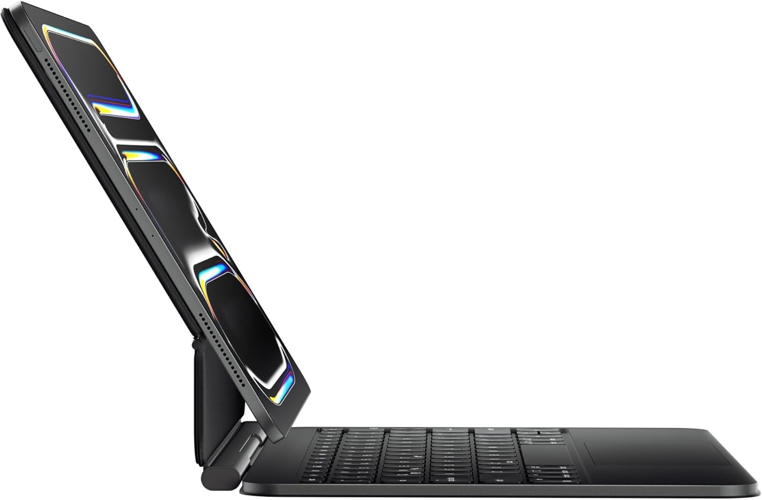 doqo Keyboard Case for iPad Pro 11 inch (M5 2025/M4 2024) Magic Style Magnetic Keyboard Case with Multi-Touch Trackpad Slim 7colors Backlit Aluminum Alloy Black