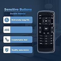 Vista 5 de XRT020 Reemplazo remoto para VIZIO LED TV D32hn-E0 D43n-E1 D32hn-D0 E280-B1 D32hn-E1 D39hn-E0 D60n-E3 D50n-E1 D28h-C1 D32h-C0 D32-D1 D24-D1 D24hn-D1