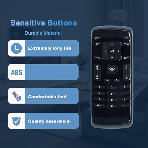 Miniatura 5 de XRT020 Reemplazo remoto para VIZIO LED TV D32hn-E0 D43n-E1 D32hn-D0 E280-B1 D32hn-E1 D39hn-E0 D60n-E3 D50n-E1 D28h-C1 D32h-C0 D32-D1 D24-D1 D24hn-D1