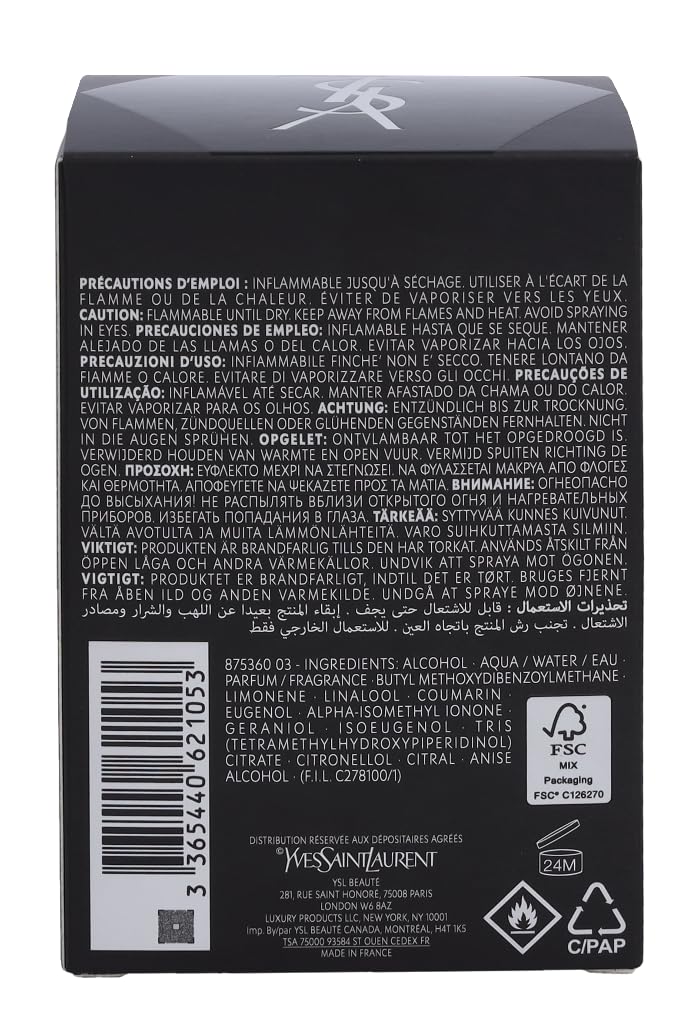 Yves Saint Laurent La Nuit De L'Homme Le Parfum Eau De Parfum Spray 3.4 Oz Men