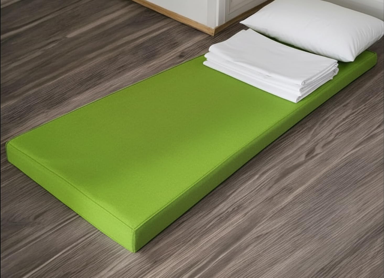 ATOOTFUSION Orthopedic High-Density Foam Mattress | 3-Year Warranty | High-Resilience (HR) Dual-Sided Foam | Single Size Bed Mattress - Mehndi Green (Single 72X35X3 Inches)-image-35
