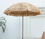☂☂Sombrilla de rafia: estilo hawaiano, complemento perfecto y decoración para exteriores, playa, jardín, patio, balcón, piscina, camping, vacaciones.