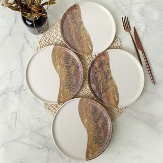 Keramika Terra Leaf Nordıc Pasta Tabağı 22 Cm 4 Adet / 22969-70