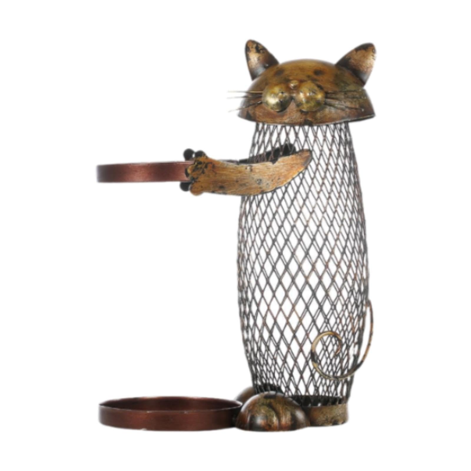 Porte-bouteille en fer pour chats évitant les chutes de vos bouteilles de vin