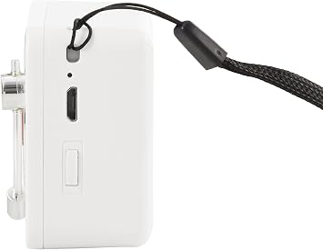 Crosley CR3029A-WH Portable Mini Turntable Bluetooth Speaker, White