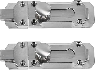 Bolt Sliding Door Lock,Door Lock Bolt,Barrel Bolt Retro Slide Latch Lock Zinc Alloy Vintage Slide Lock Heavy Duty Sliding Door Latch Lock for Gate Home Yard Garden Silver