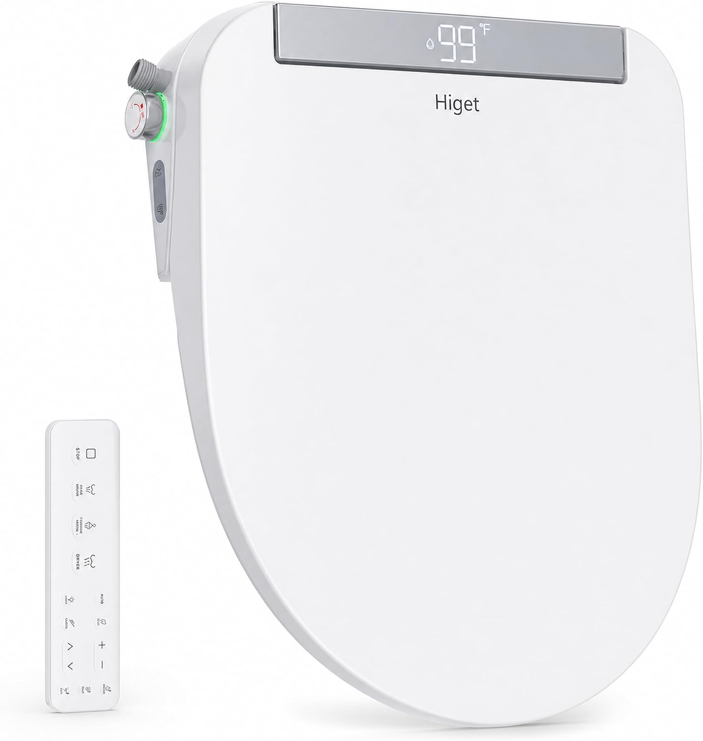Higet Electric Bidet Toilet Seat with Warm Water Wash