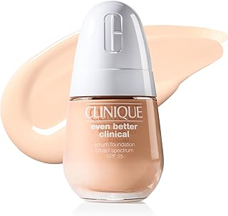 Clinique Even Better Clinical Serum Full Coverage Hydrating Foundation Broad Spectrum SPF 25 With Vitamin C, Salicylic Acid + Hyaluronic Acid For Oily Skin Types