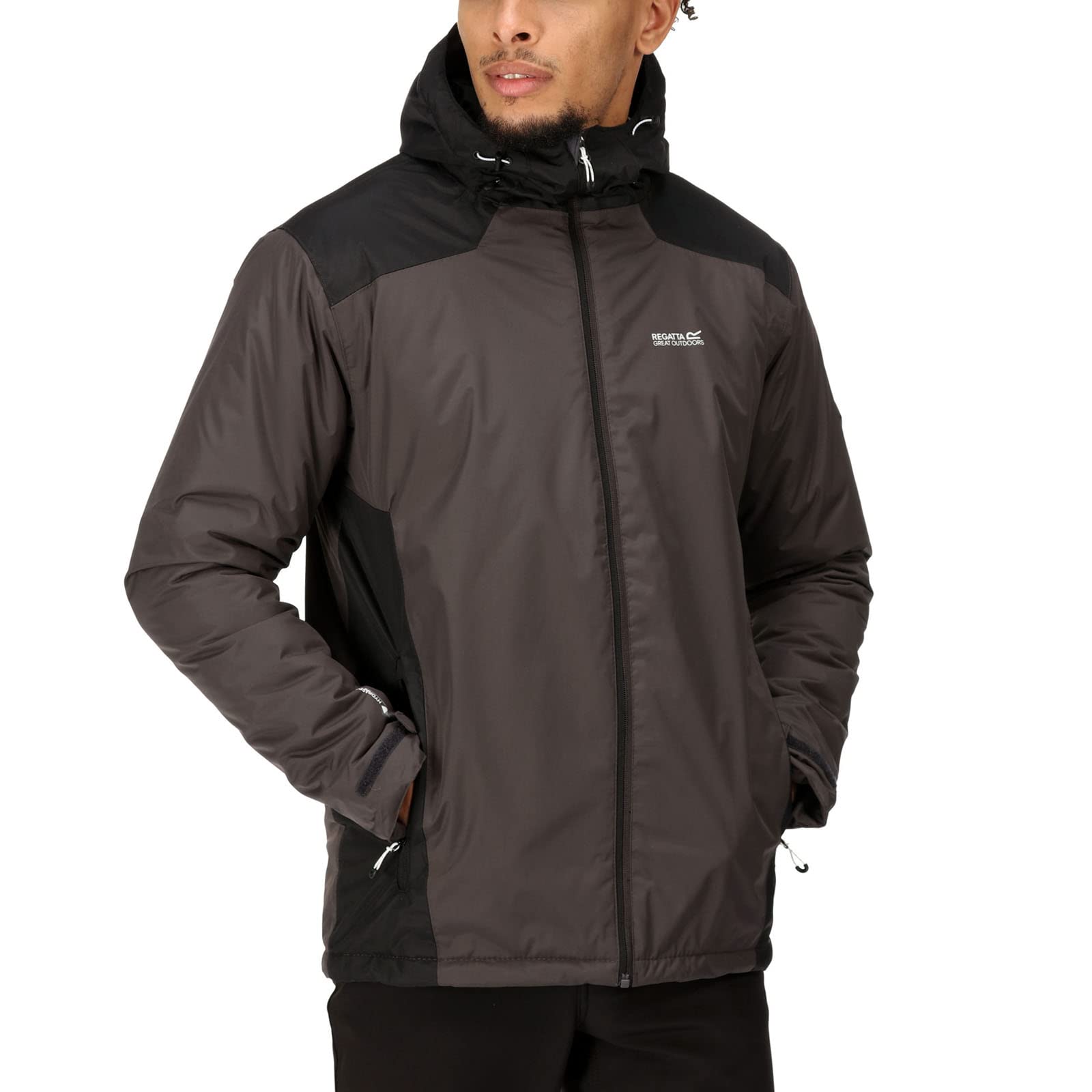 Regatta Thornridge II Impermeable Thermoguard Aislamiento Warm Fleece Paneles Capucha oculta