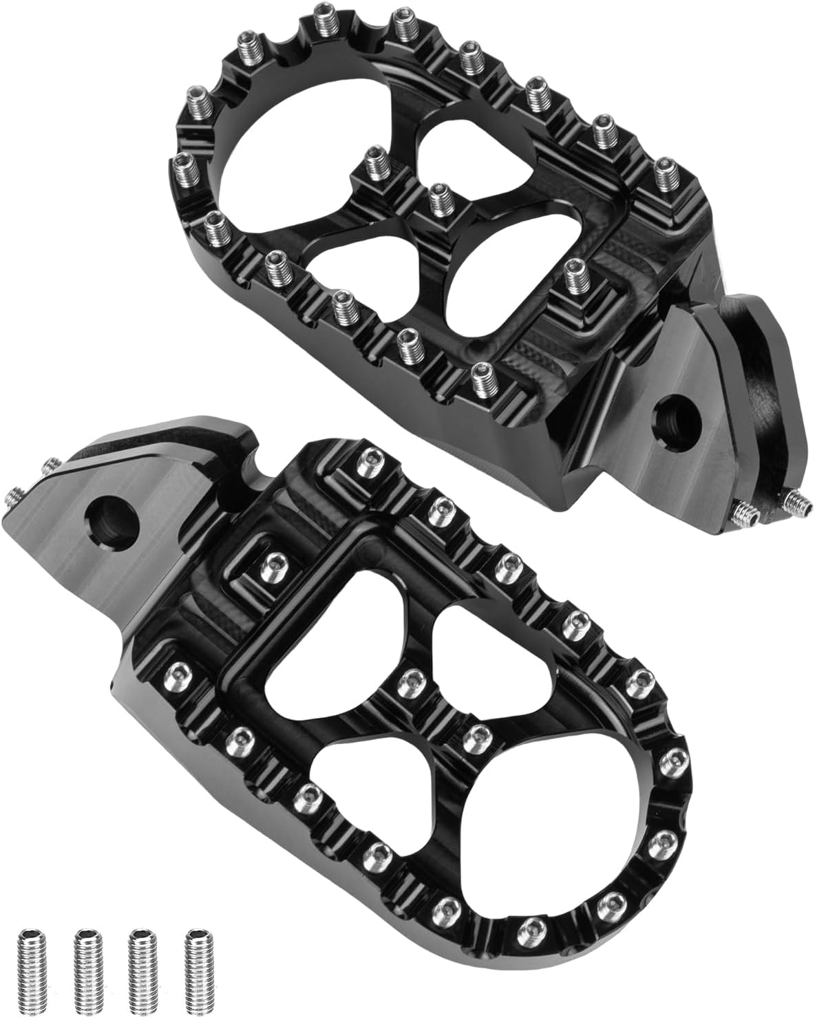 KEMIMOTO Motorcycle Foot Peg Foot Rest Compatible with Surron Light Bee X/S Footpegs x260 and x160 Talaria Sting MX3 MX4 Talaria XXX Electric Dirt Bike Black