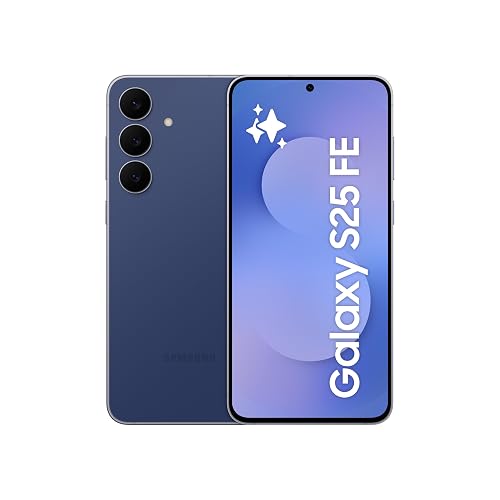 Samsung Galaxy S25 FE 256GB Navy AI Smartphone ohne Vertrag, AI Handy mit Android 15, 8 GB RAM, 256 GB Speicher ohne Simlock - Navy