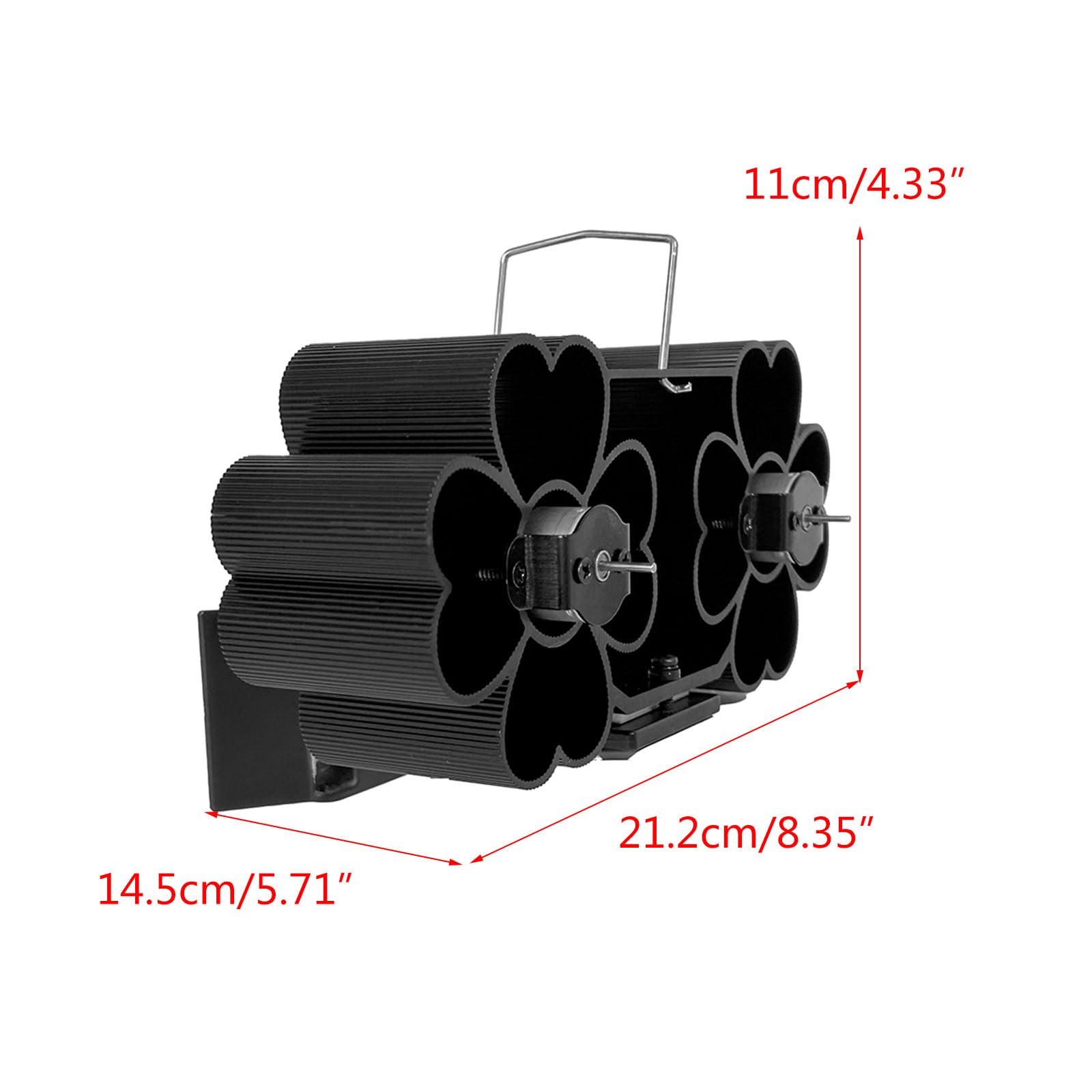 Ventilador de estufa alimentado por calor, ventilador de doble cabeza, distribución eficiente del calor para hogares acogedores para varios dispositivos de calefacción, calefacción del hogar