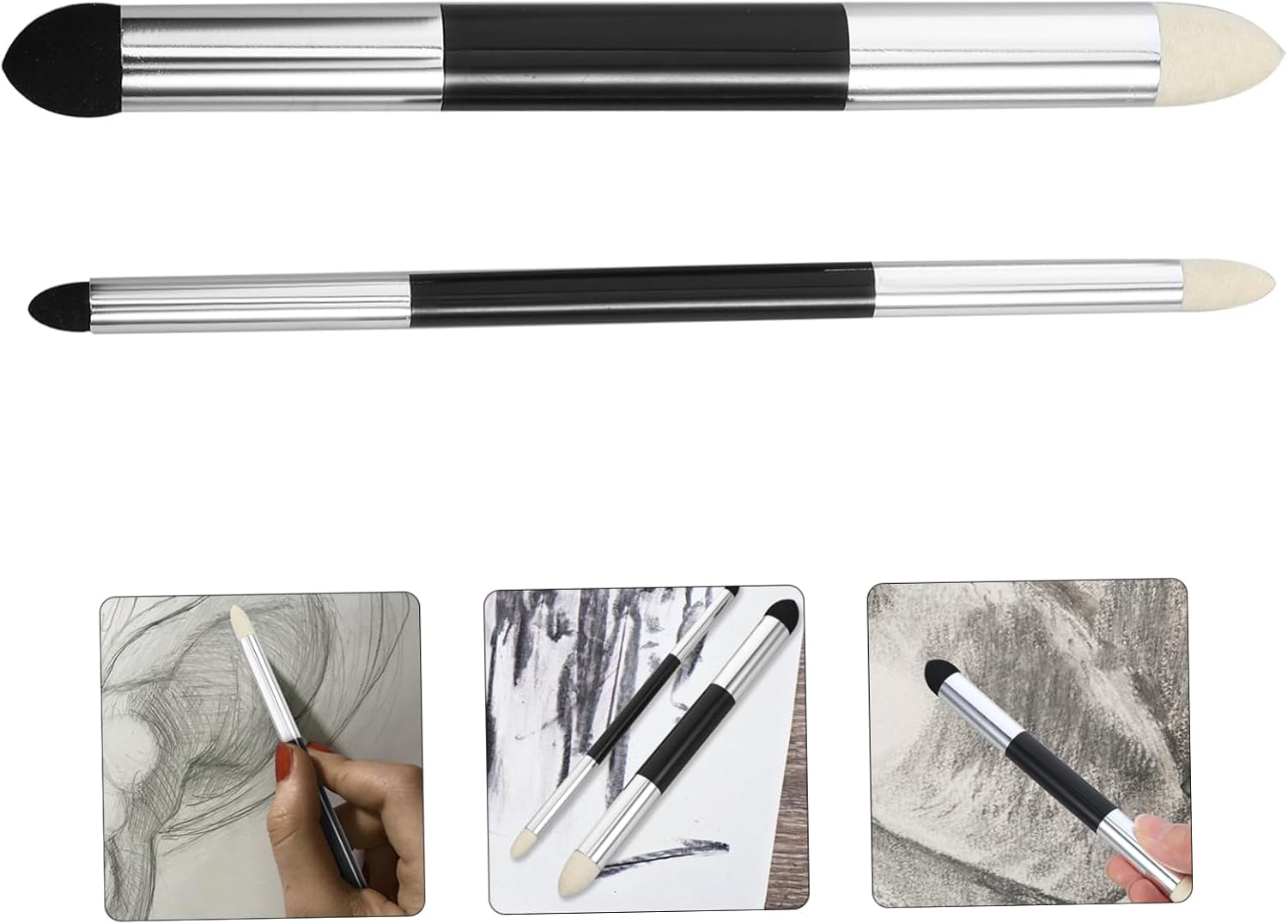 HAPINARY 6pcs Smudge Erase Tool Artists Blending Stump and Sketch Wiper Comfortable Grip Drawing Tools for Efficient Sketching and Blending