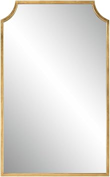 Spinner Moss + Fig Galena Gold Leaf Mirror | Rectangle Wall Mirror Finished in Gold Leaf 22 in. W x 36 in. H x 1 in. D Rectangle Mirror