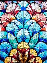 Ahbjnuytf Stained Glass Designs Craigslist Vintage Style Poster Modern Home Furnishing Canvas Painting Wall Art Decorations for Living Room Bedroom Unframed 12"x16"
