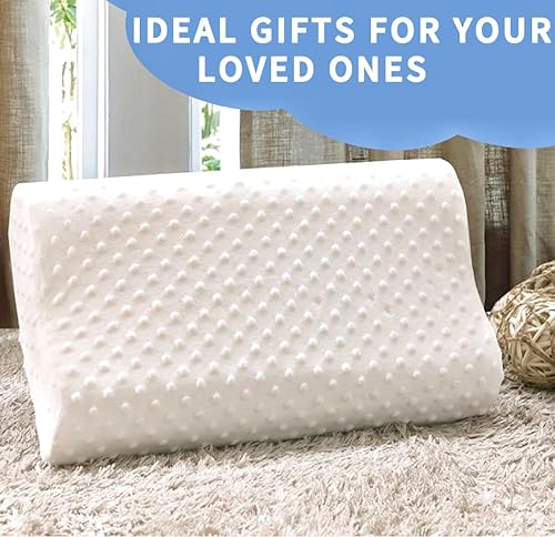 Miniatura 4 de Almohada cervical para aliviar el dolor de cuello, almohadas de espuma viscoelástica de contorno para dormir, almohada ergonómica de espuma