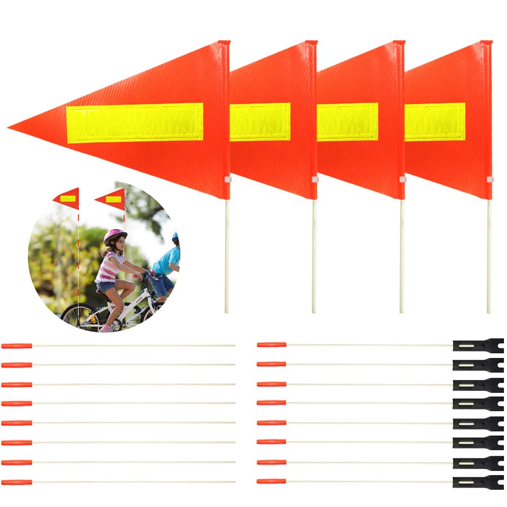 Bicycle Safety Flag with Reflective Strip Double Sided for Cycling at Night — Amazon image 10
