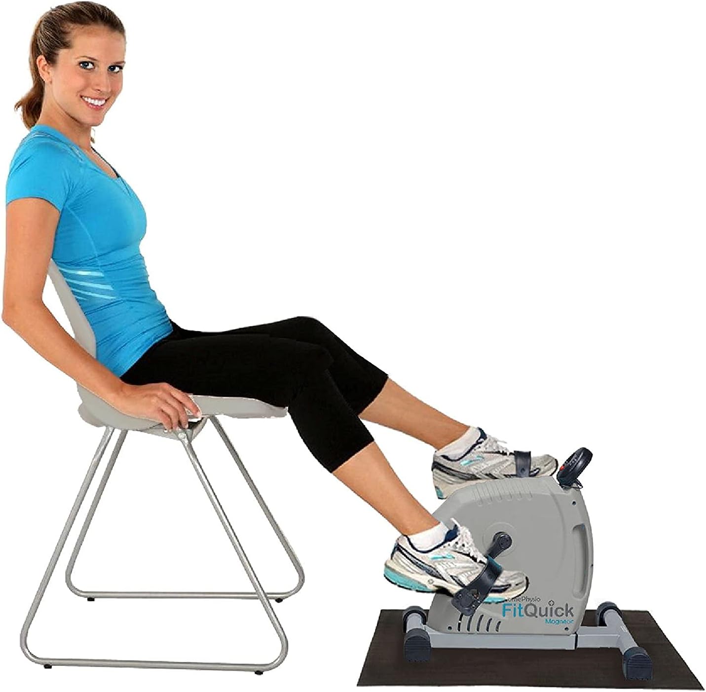 FLEXXI FitQuick - Premium Quality - Mini Exercise Bike - Quiet, Ultra Smooth Low Impact Magnetic Resistance - Rehabilitation for The Legs and Arms