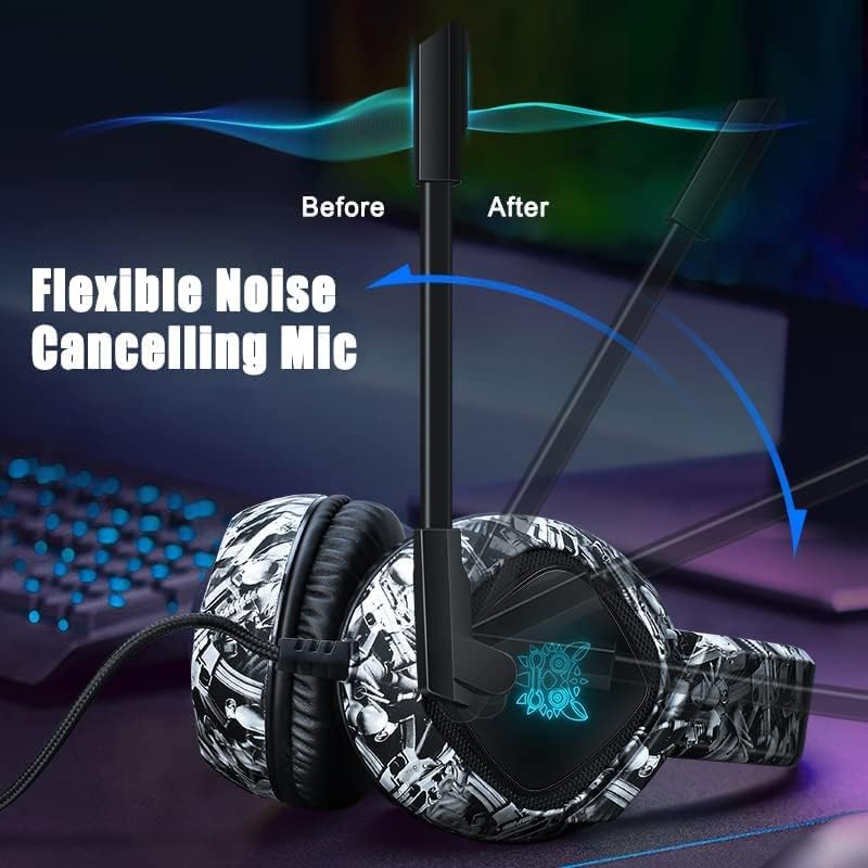 Miniatura 4 de Auriculares para juegos con micrófono PS4 PS5 Xbox auriculares con micrófono cancelación de ruido sonido envolvente para Playstation computadora PC