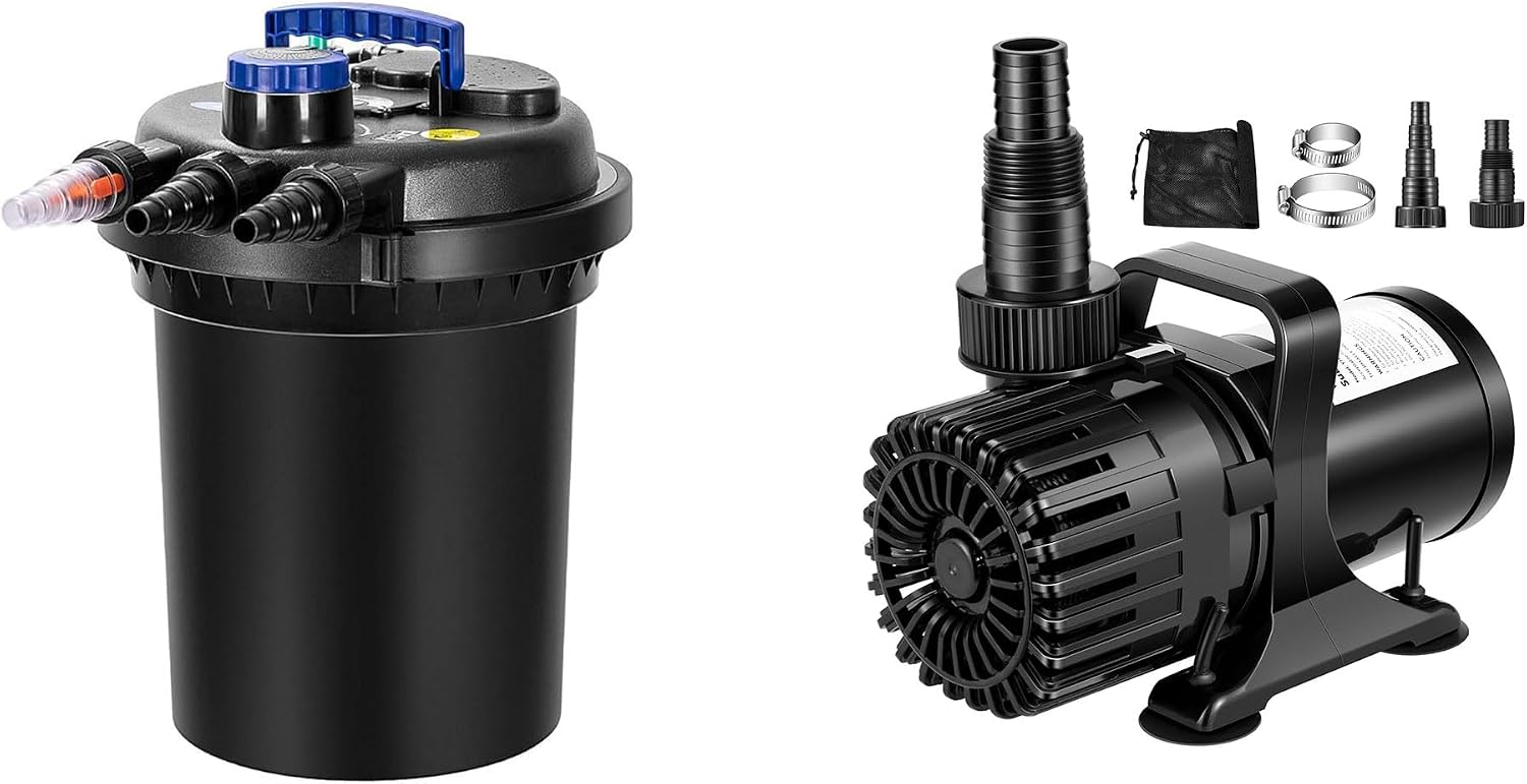 Filtro VIVOHOME Bio Pressure Pond y Bomba Sumergible 120W miniatura 1